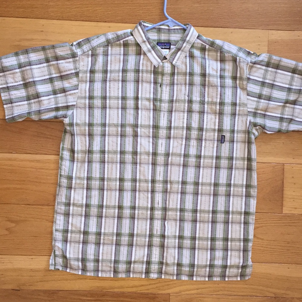 🎉Patagonia Plaid Short Sleeve Shirt Large
